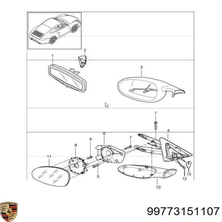  Porsche 99773151107 ціна, від 619.16 USD