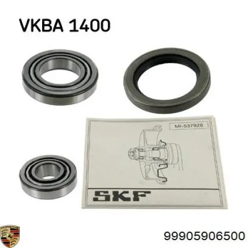 99905906500 Porsche Підшипник ступиці колеса