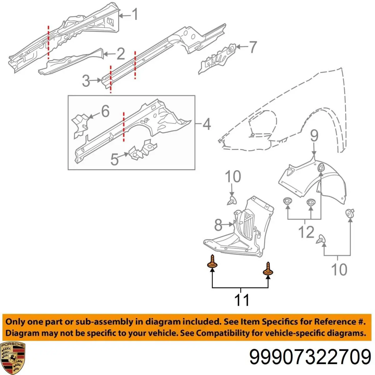  Porsche 99907322709 ціна, від 1.41 USD