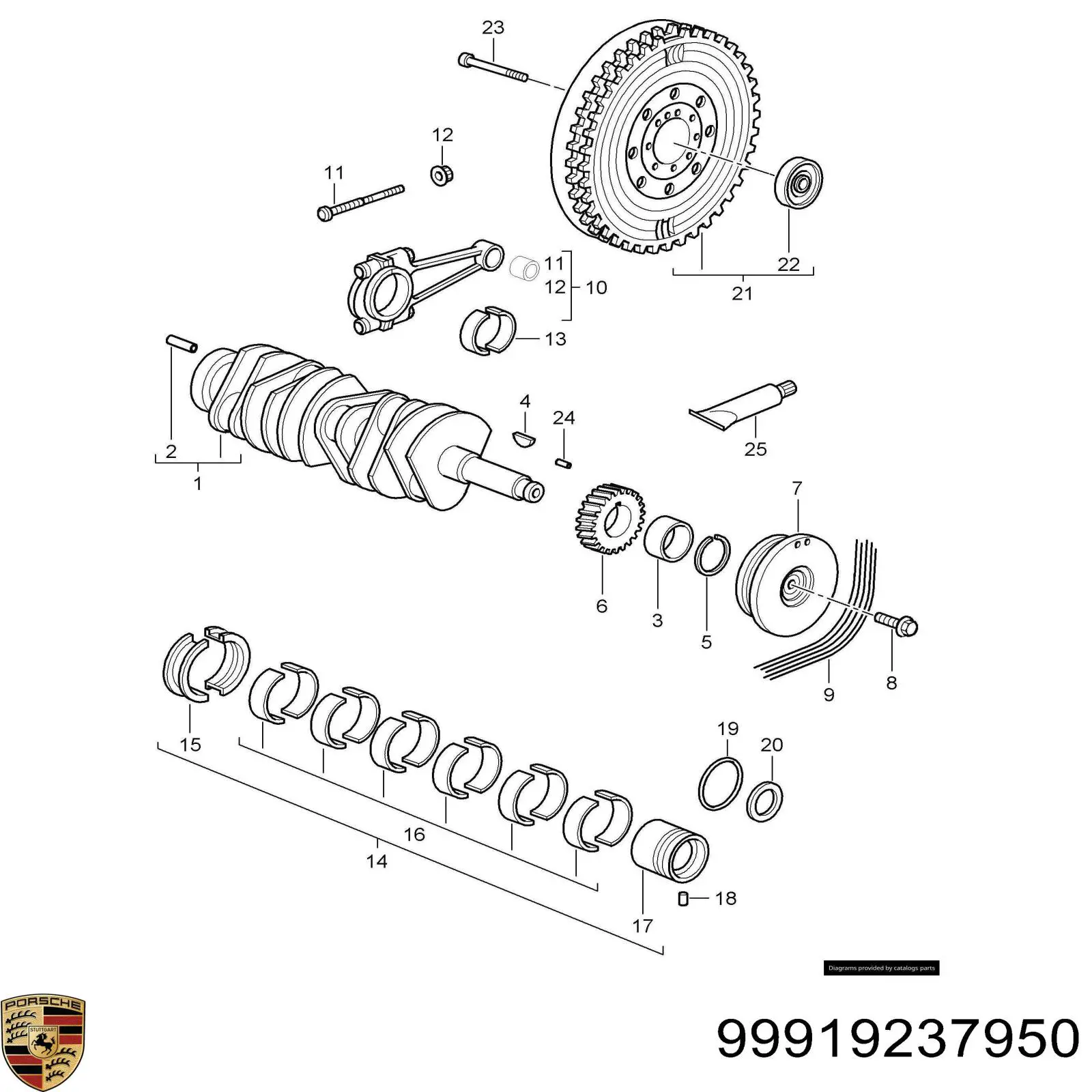 Купити 99919237950 Porsche Ремінь генератора