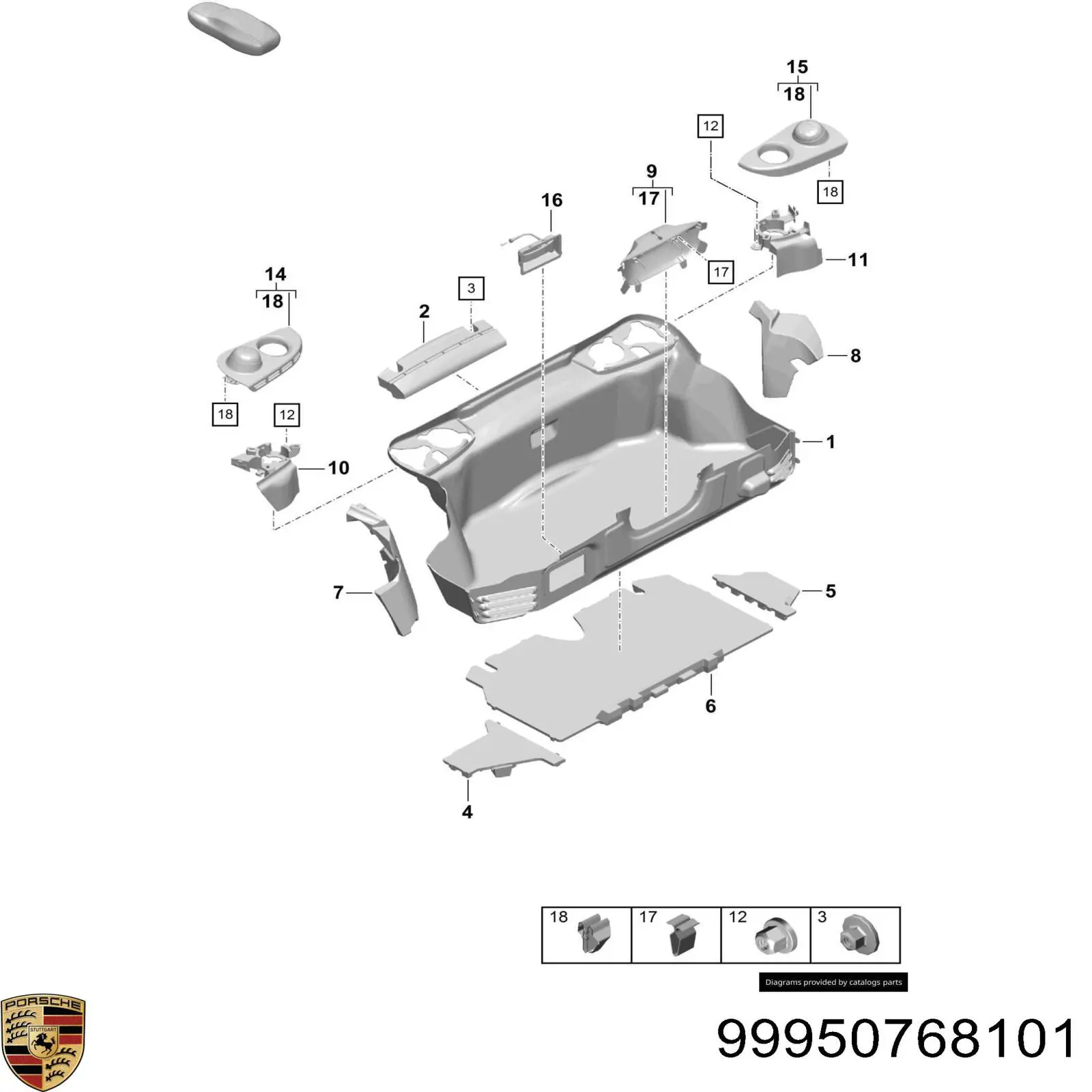 Купити 99950768101 Porsche 
