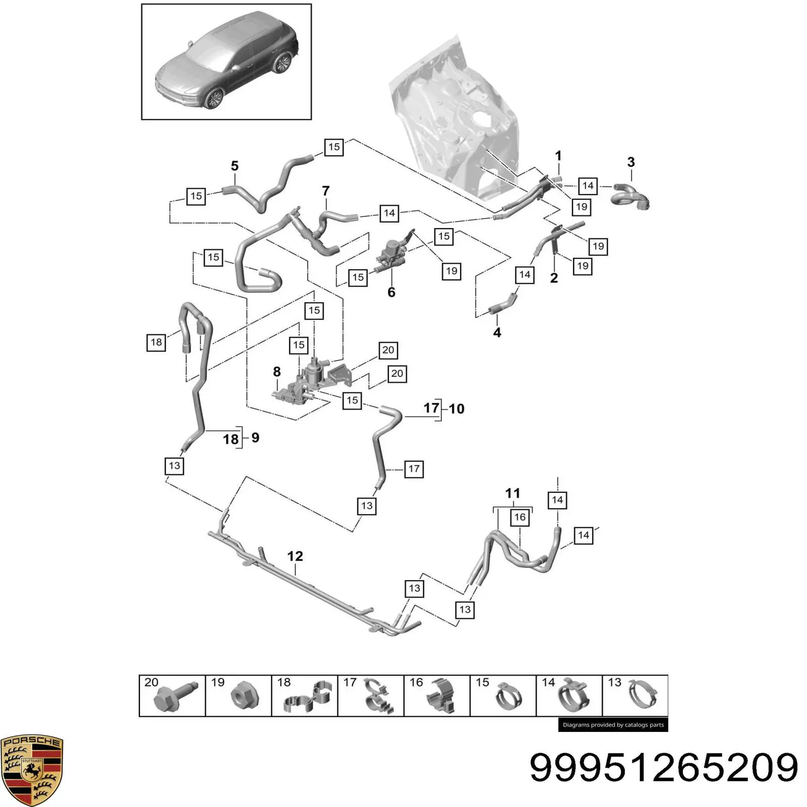  Porsche 99951265209 ціна, від 4.32 USD