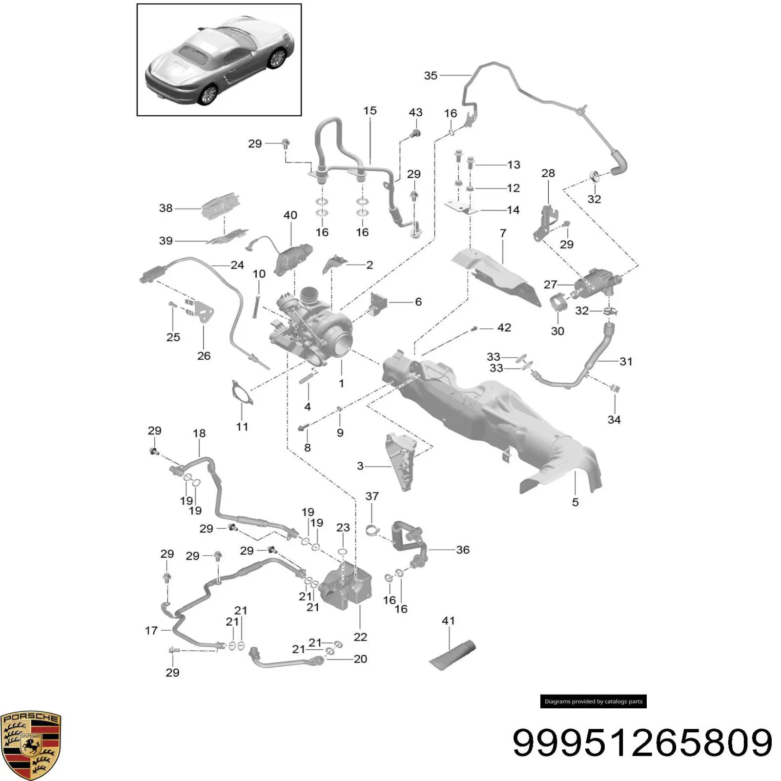  Porsche 99951265809 ціна, від 7.06 USD
