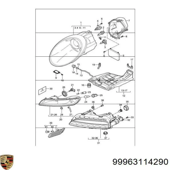 Лампа протитуманної фари Honda 33165TL0003 ціна, від 32.22 USD