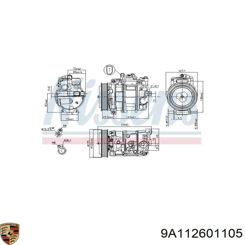Компресор кондиціонера 320046 NRF
