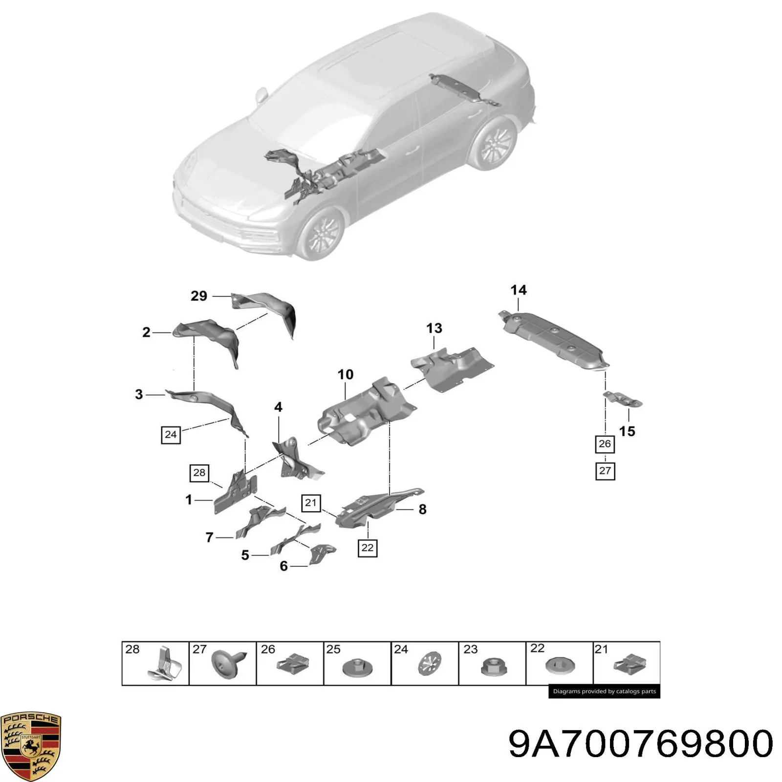  9A700769800 Porsche