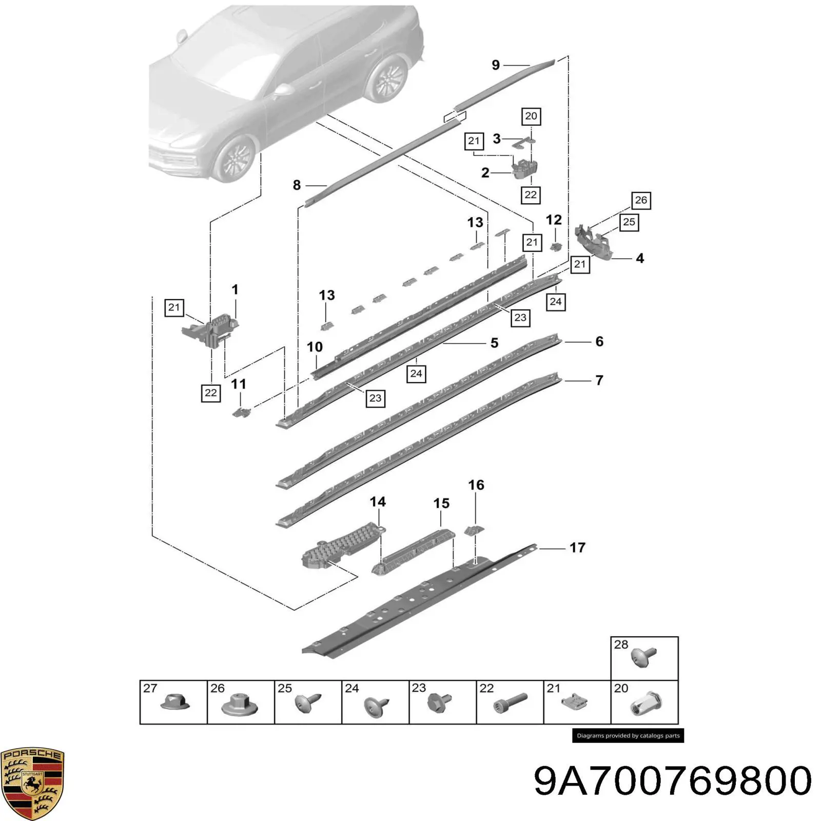 Купити 9A700769800 Porsche 