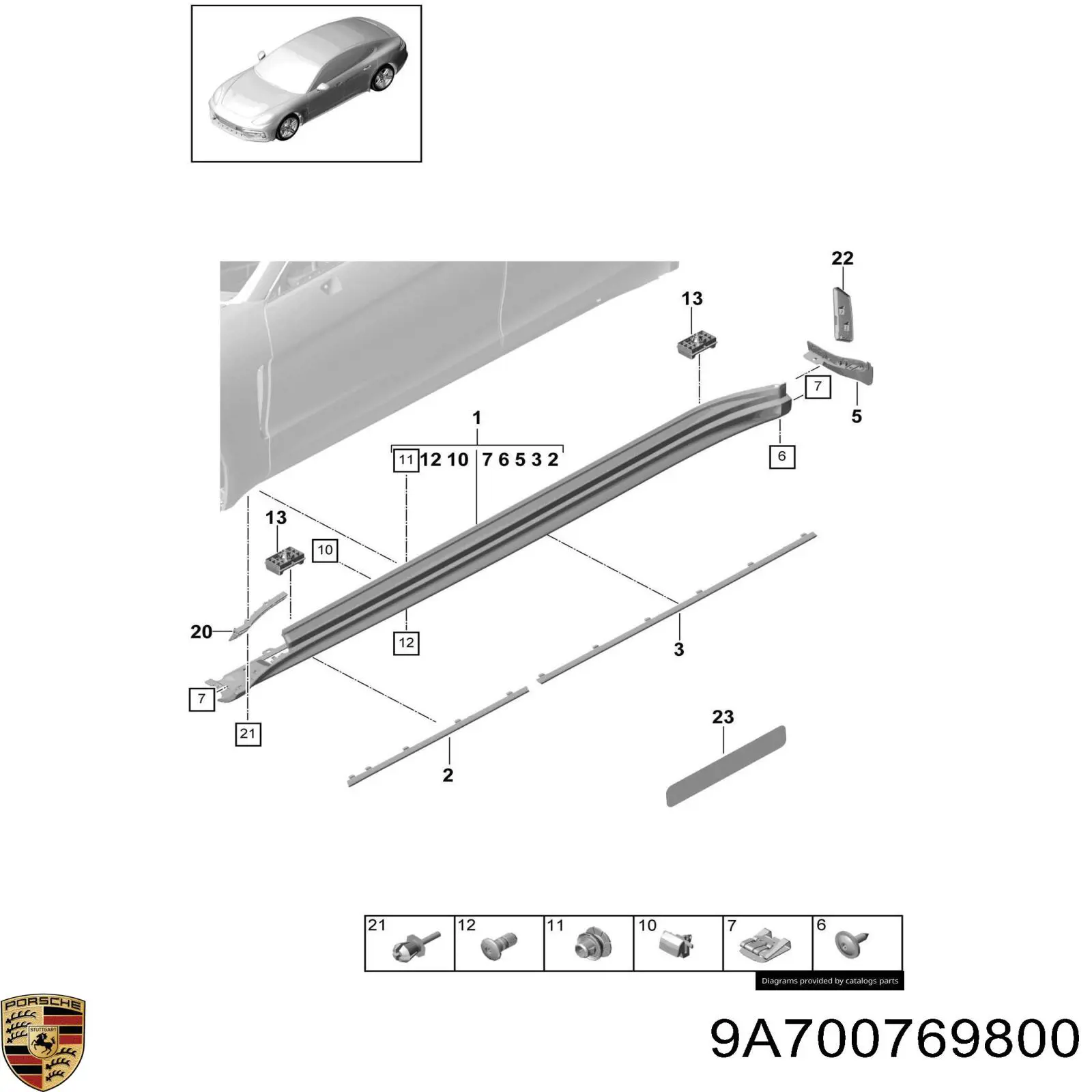  9A700769800 Porsche