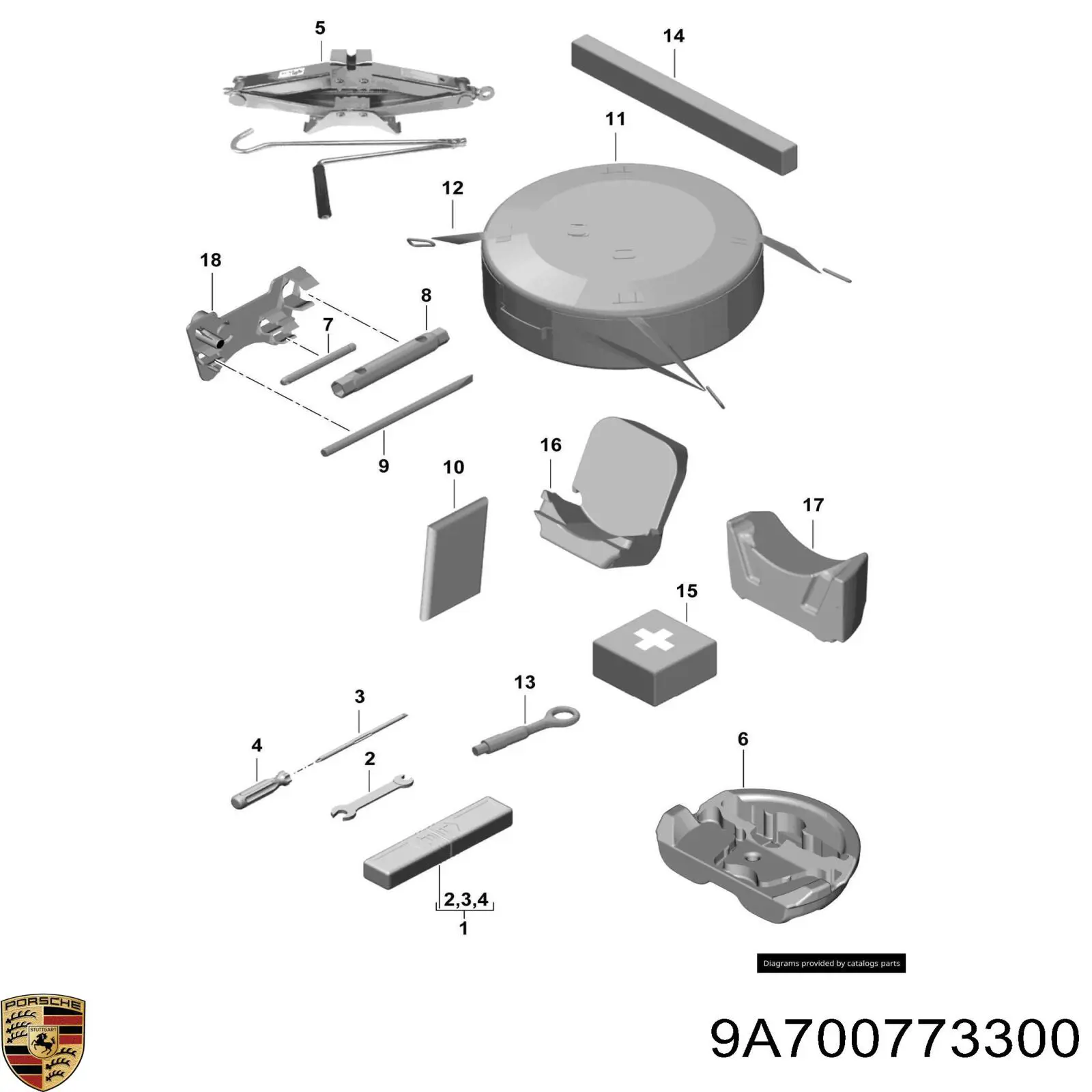  Porsche 9A700773300 ціна, від 25.96 USD