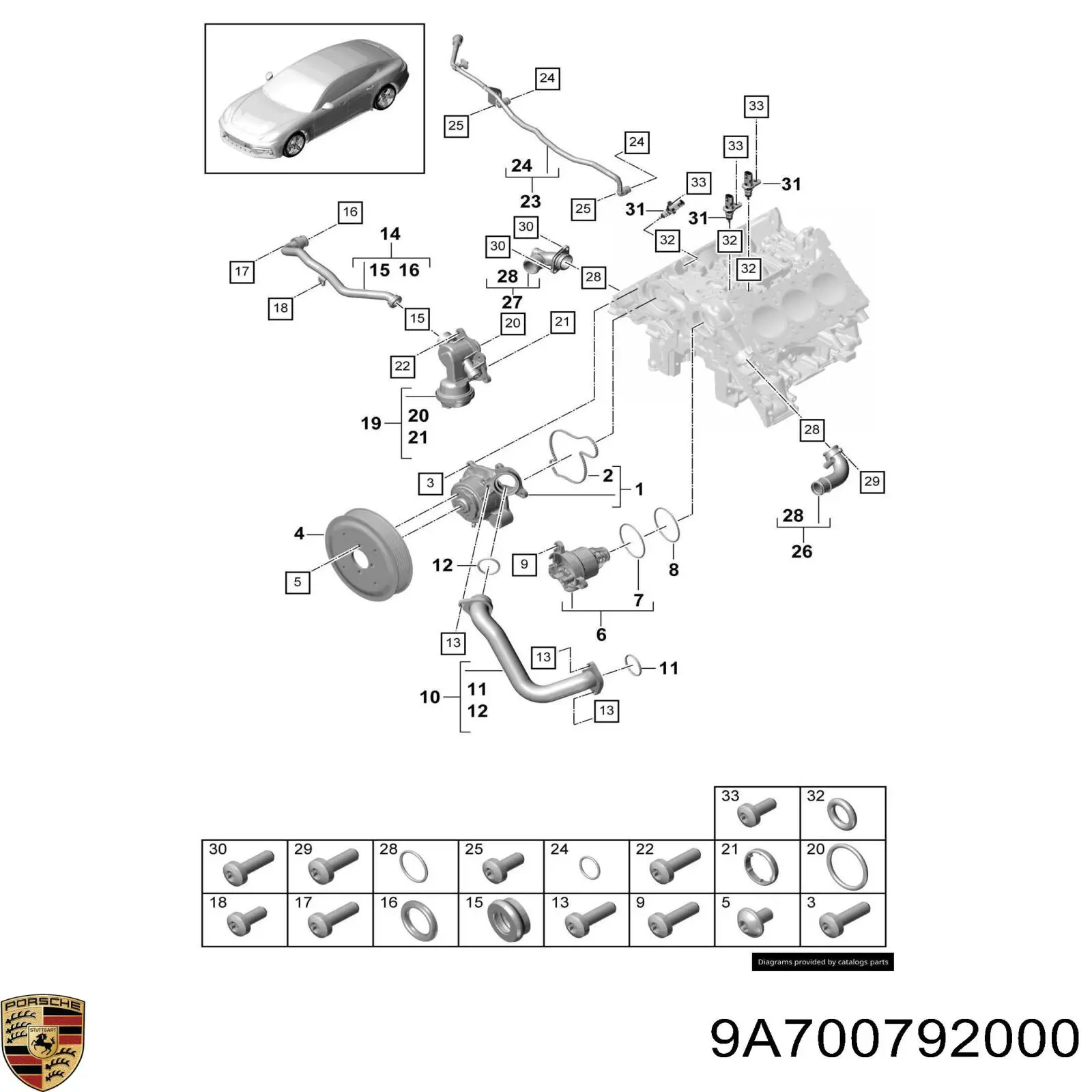 9A700792000 Porsche 