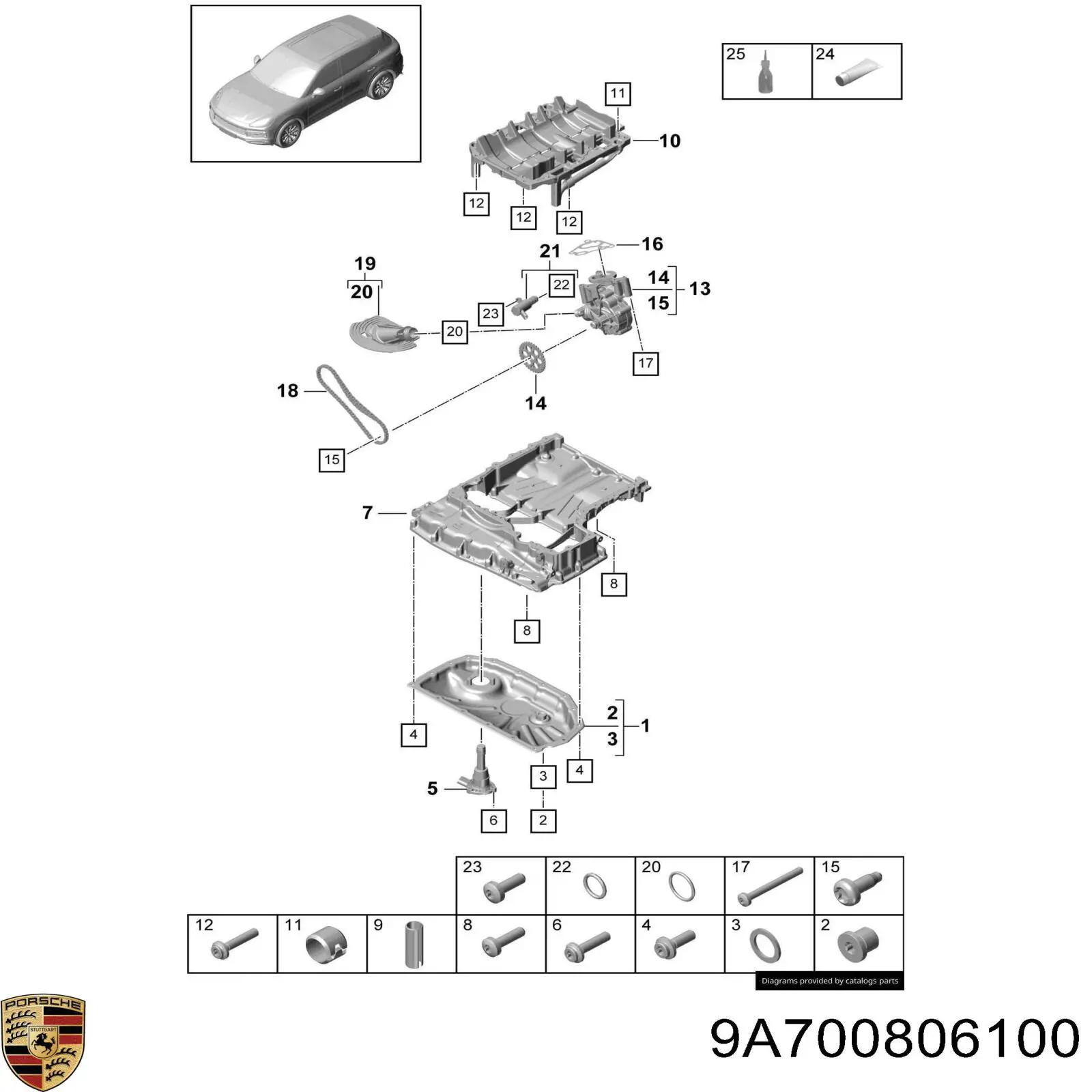  9A700806100 Porsche