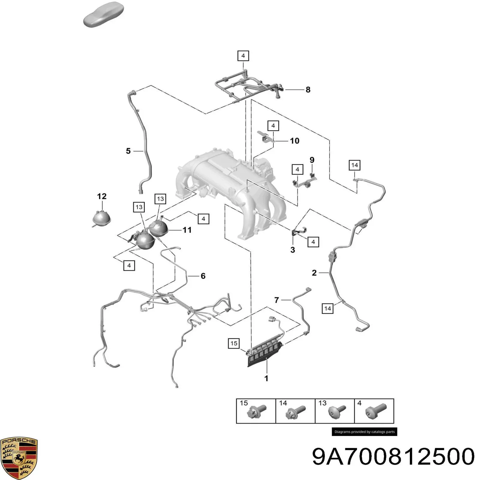  Porsche 9A700812500 ціна, від 1.52 USD