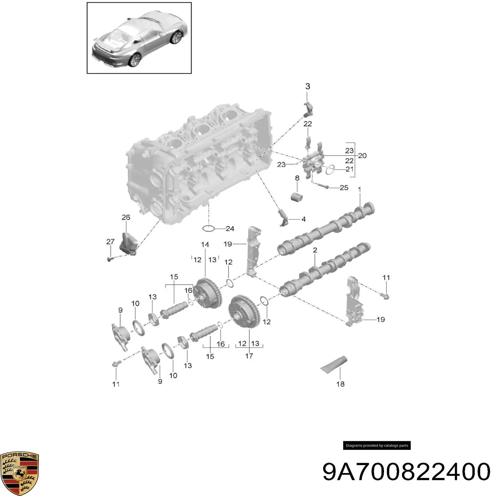 9A700822400 Porsche 