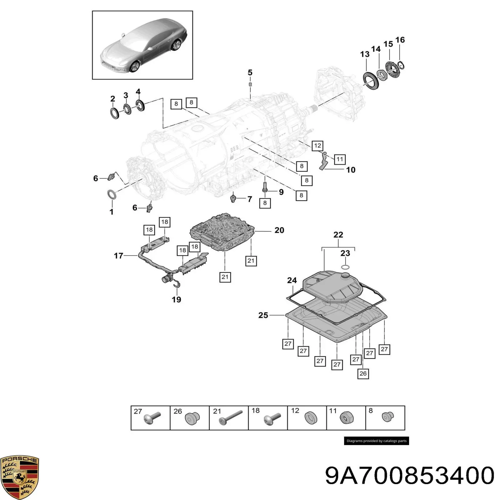  9A700853400 Porsche