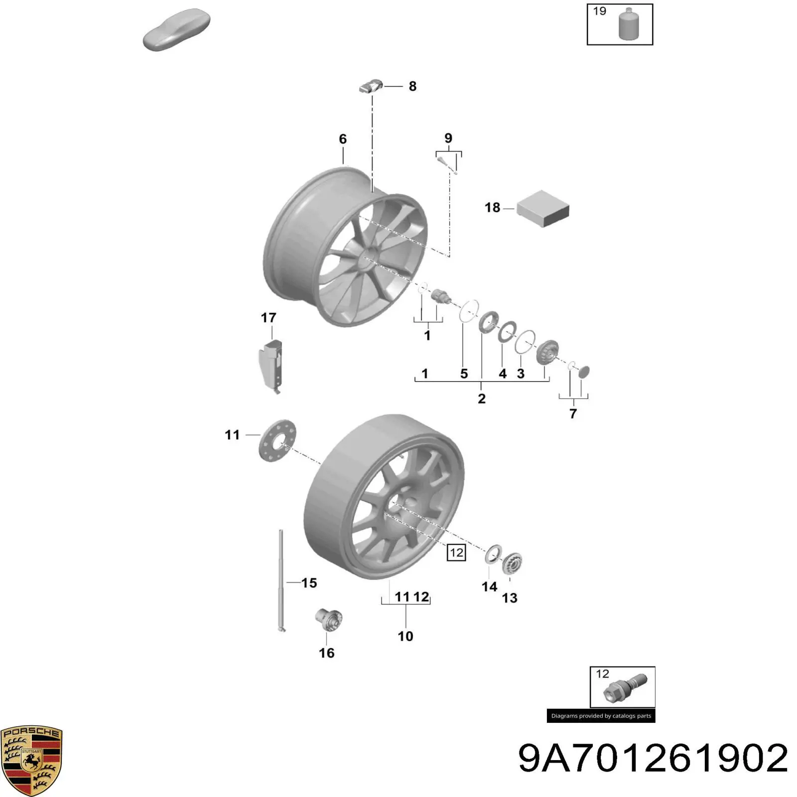 Герметик для шин 9A701261902 Porsche