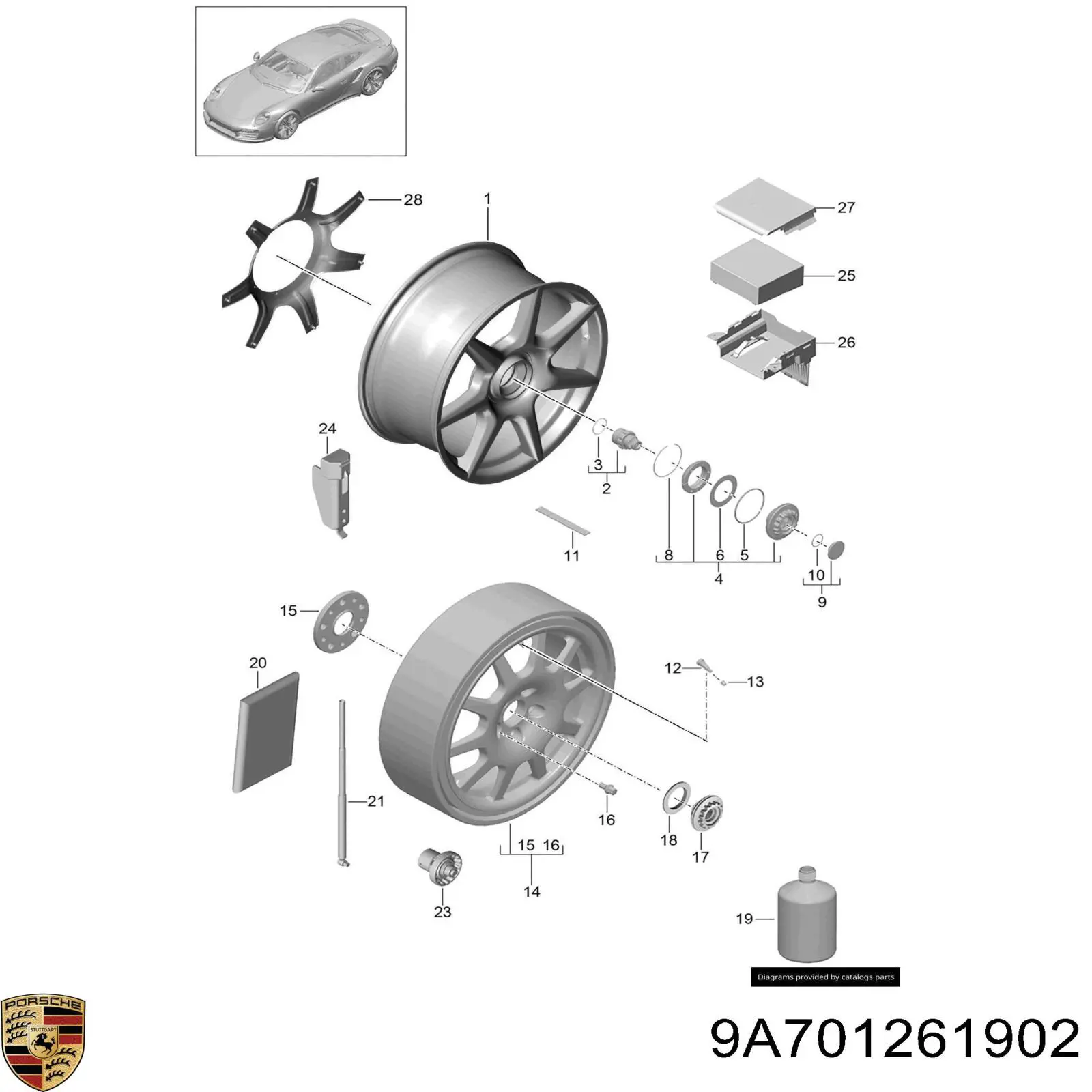 Герметик для шин Porsche 9A701261902 ціна, від 15.50 USD