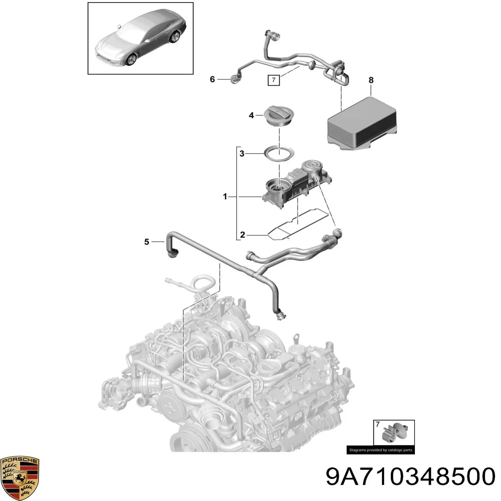 9A710348500 Porsche 
