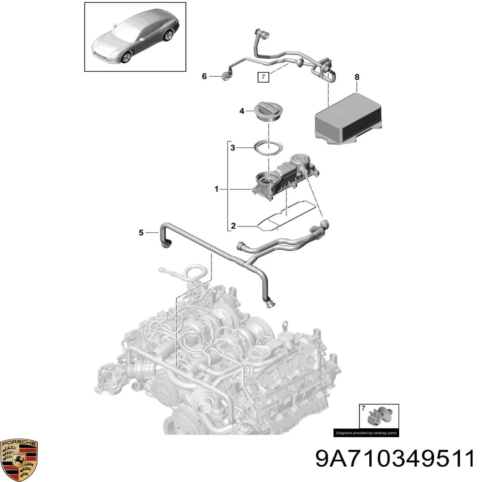  9A710349511 Porsche