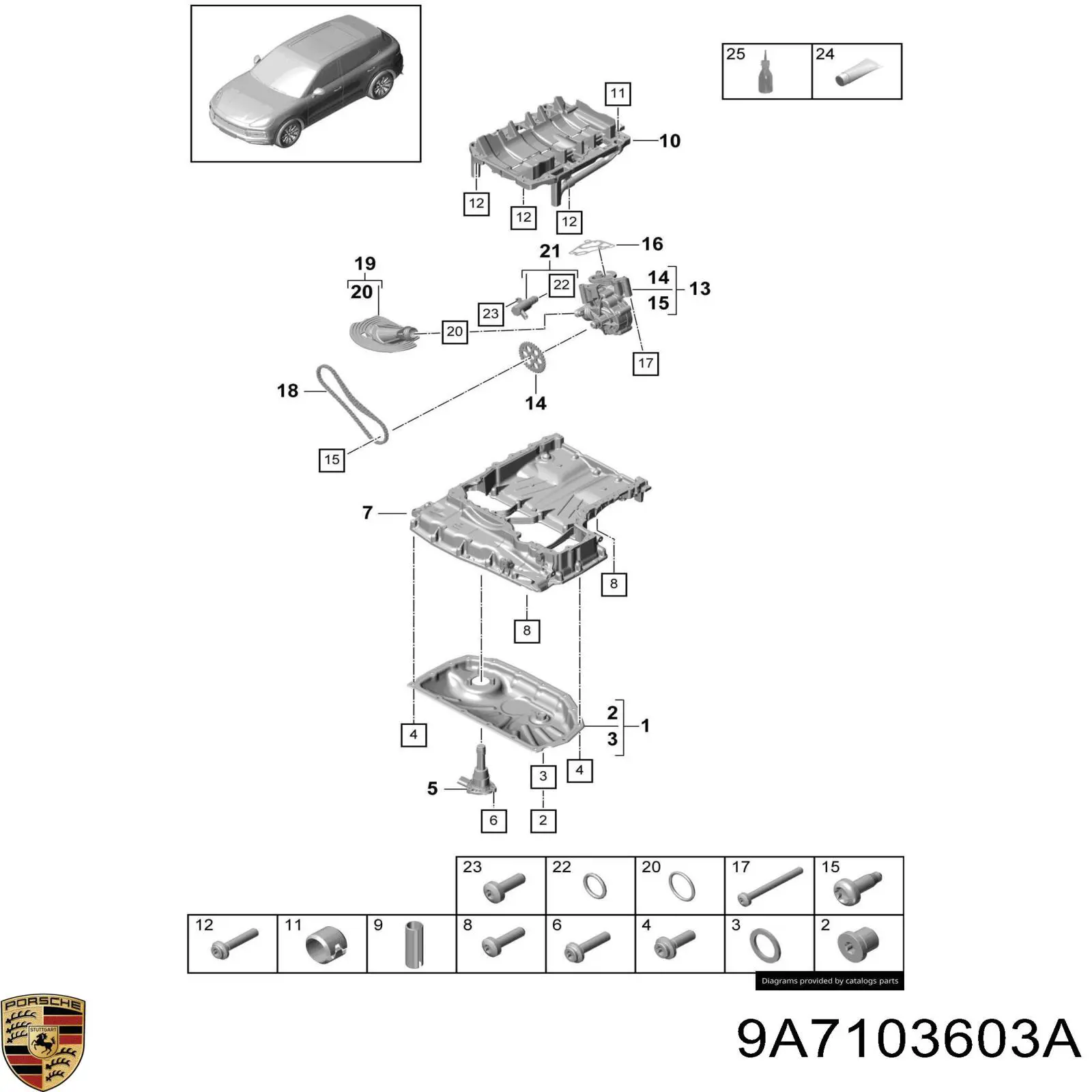  9A7103603A Porsche