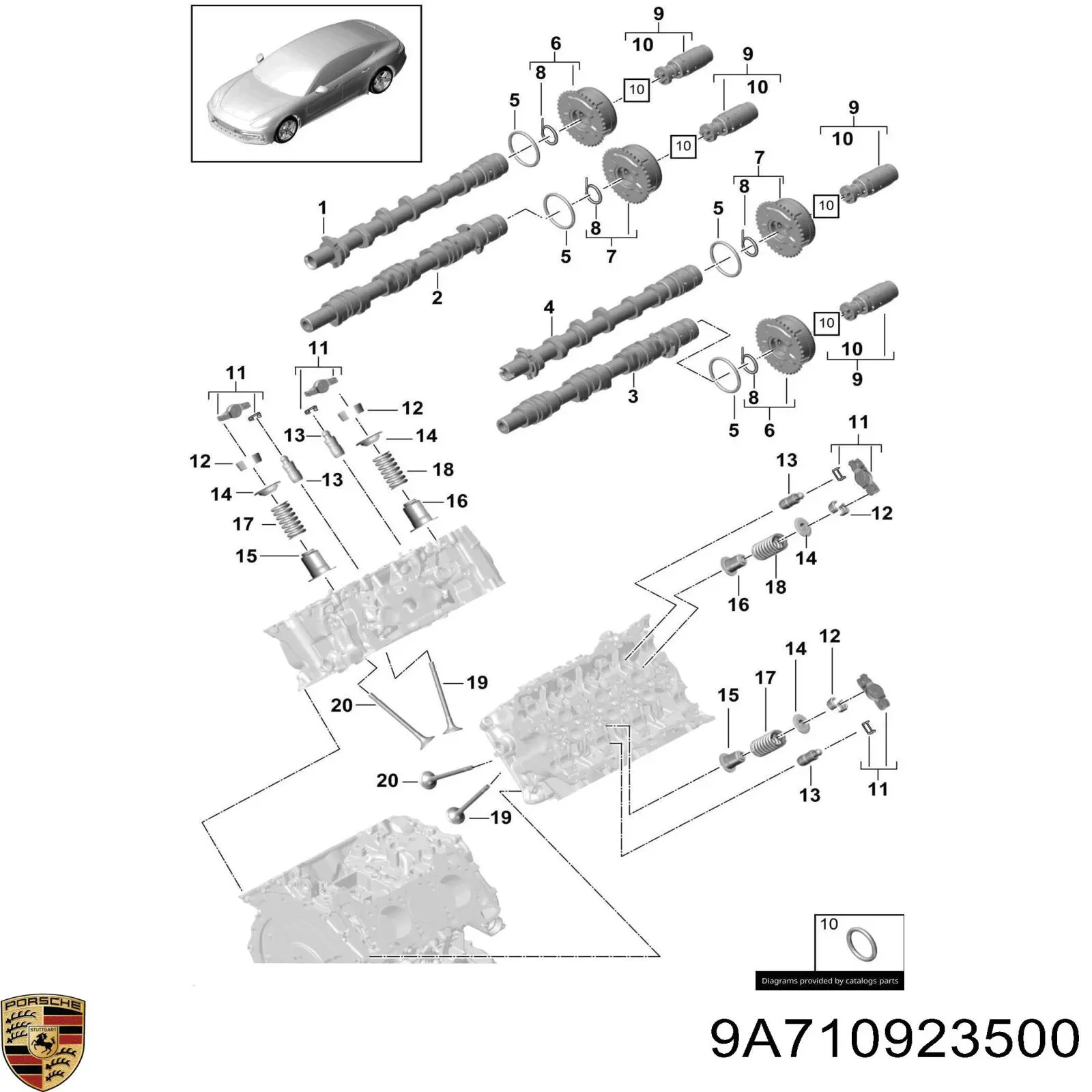 9A710923500 Porsche 