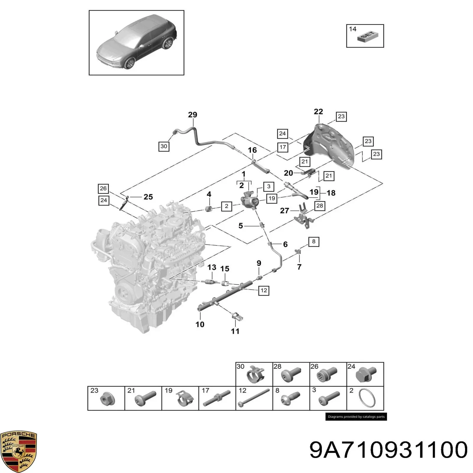 9A710931100 Porsche 