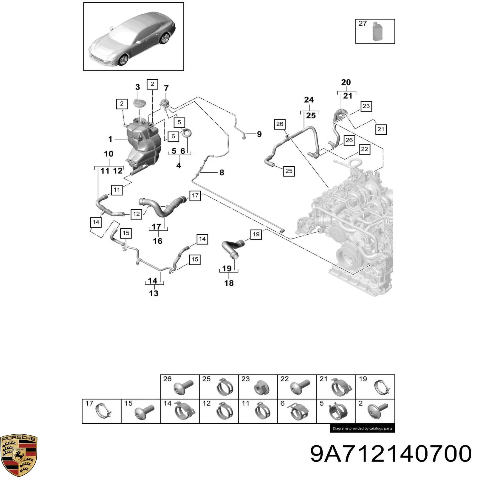  9A712140700 Porsche