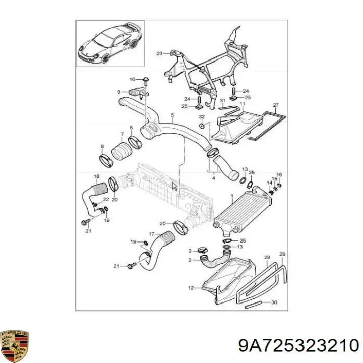  Porsche 9A725323210