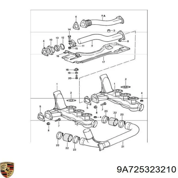  9A725323210 Porsche
