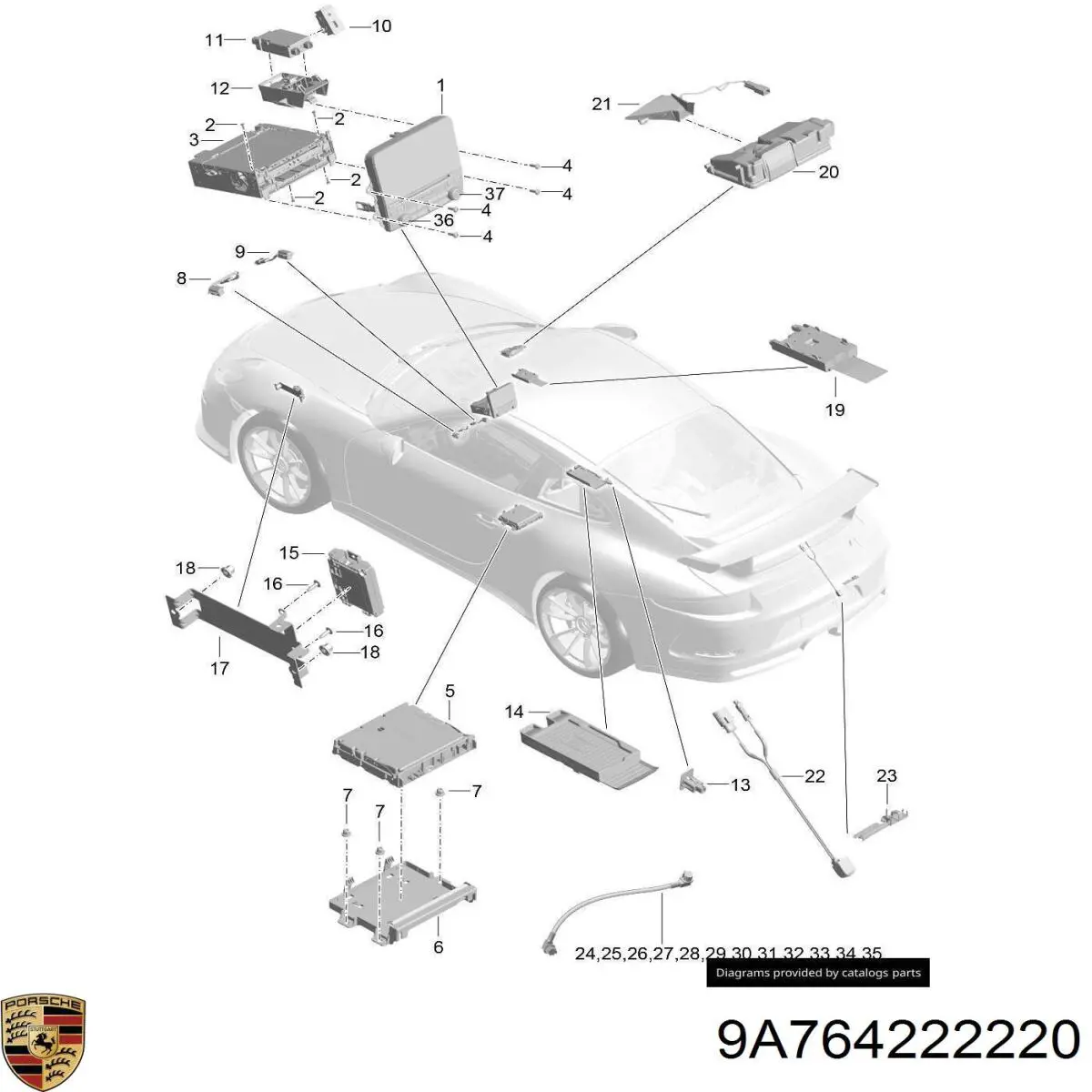 9A764222220 Porsche 