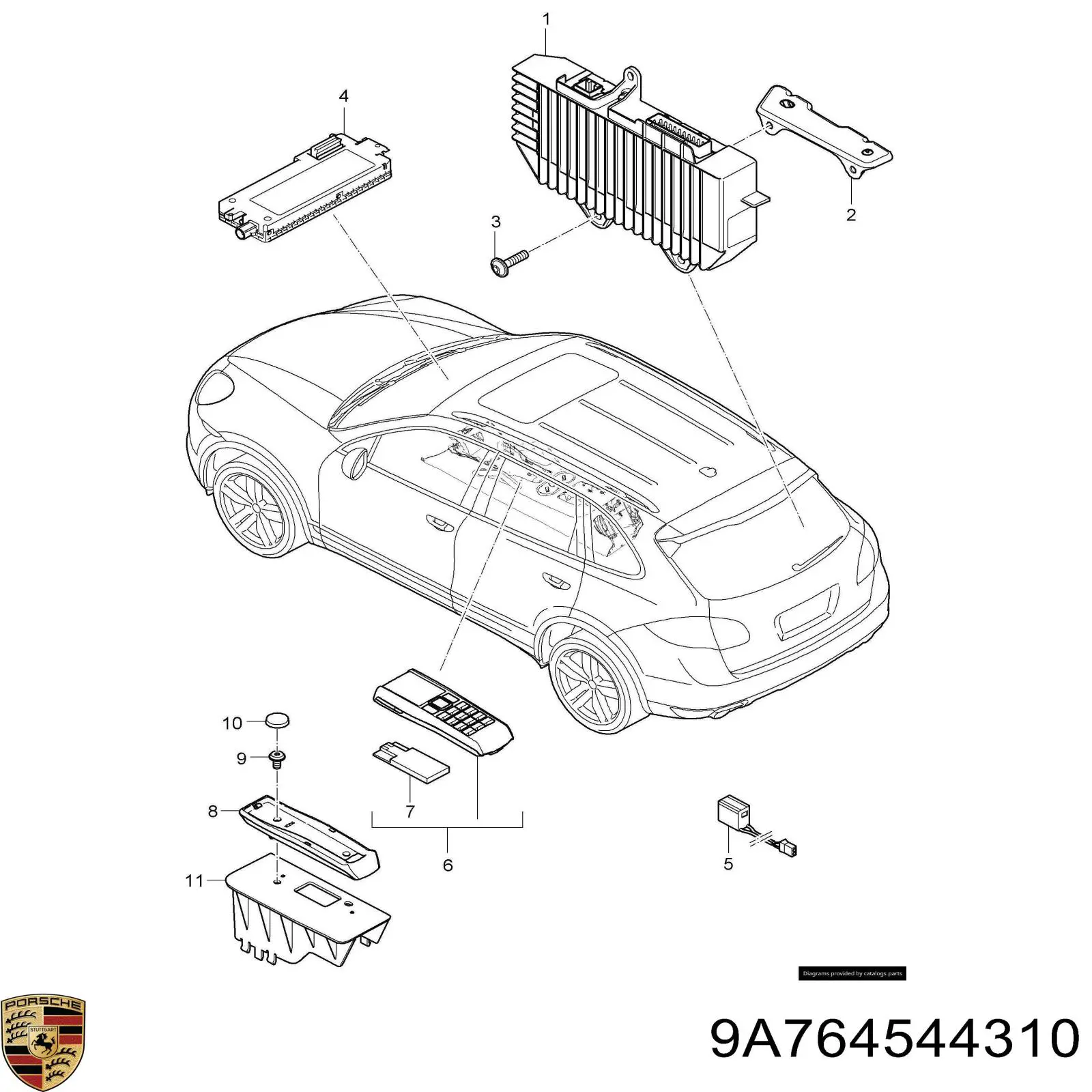 Купити 9A764544310 Porsche 