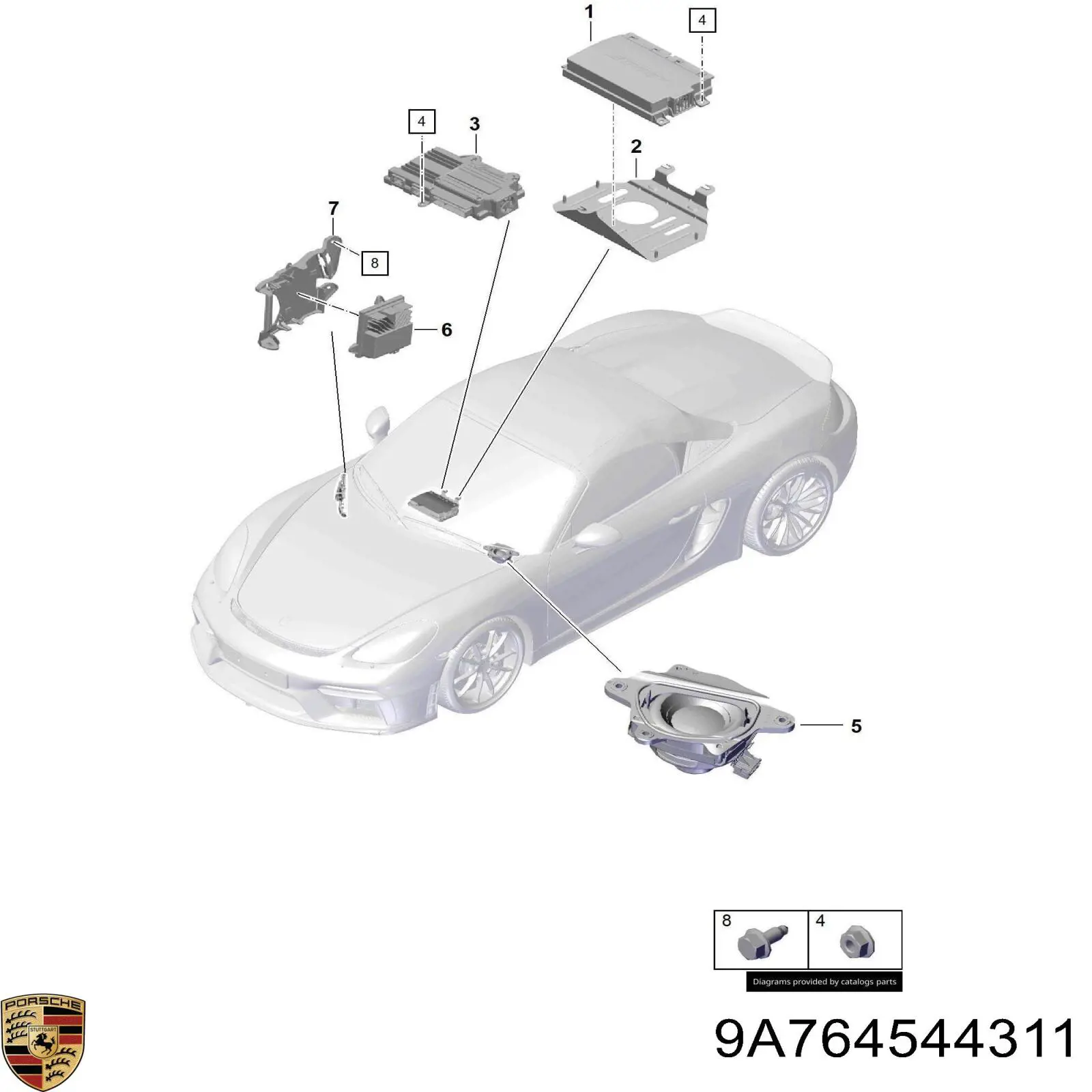 Купити 9A764544311 Porsche 