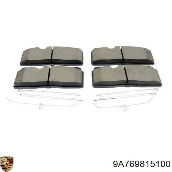 Тормозні колодки Porsche 9A769815100