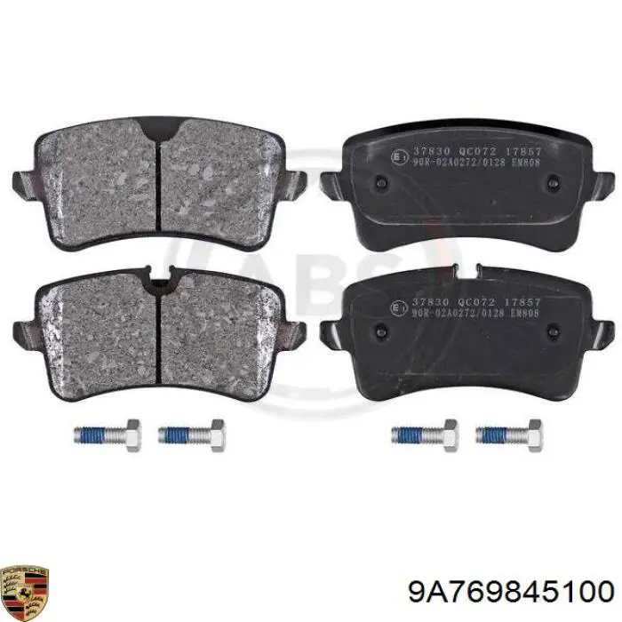 Задні гальмівні колодки Porsche 9A769845100 ціна, від 44.63 USD