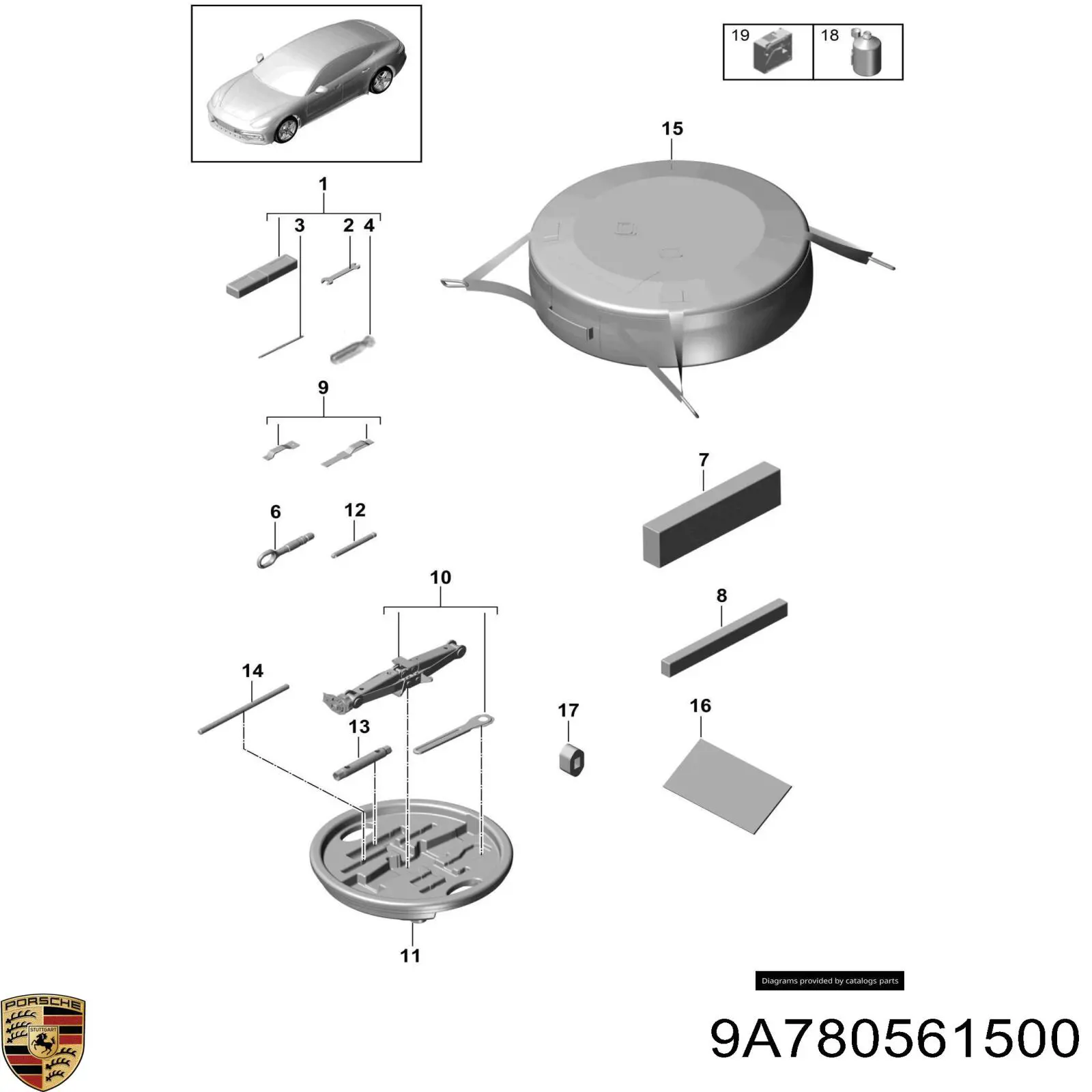 9A780561500 Porsche 