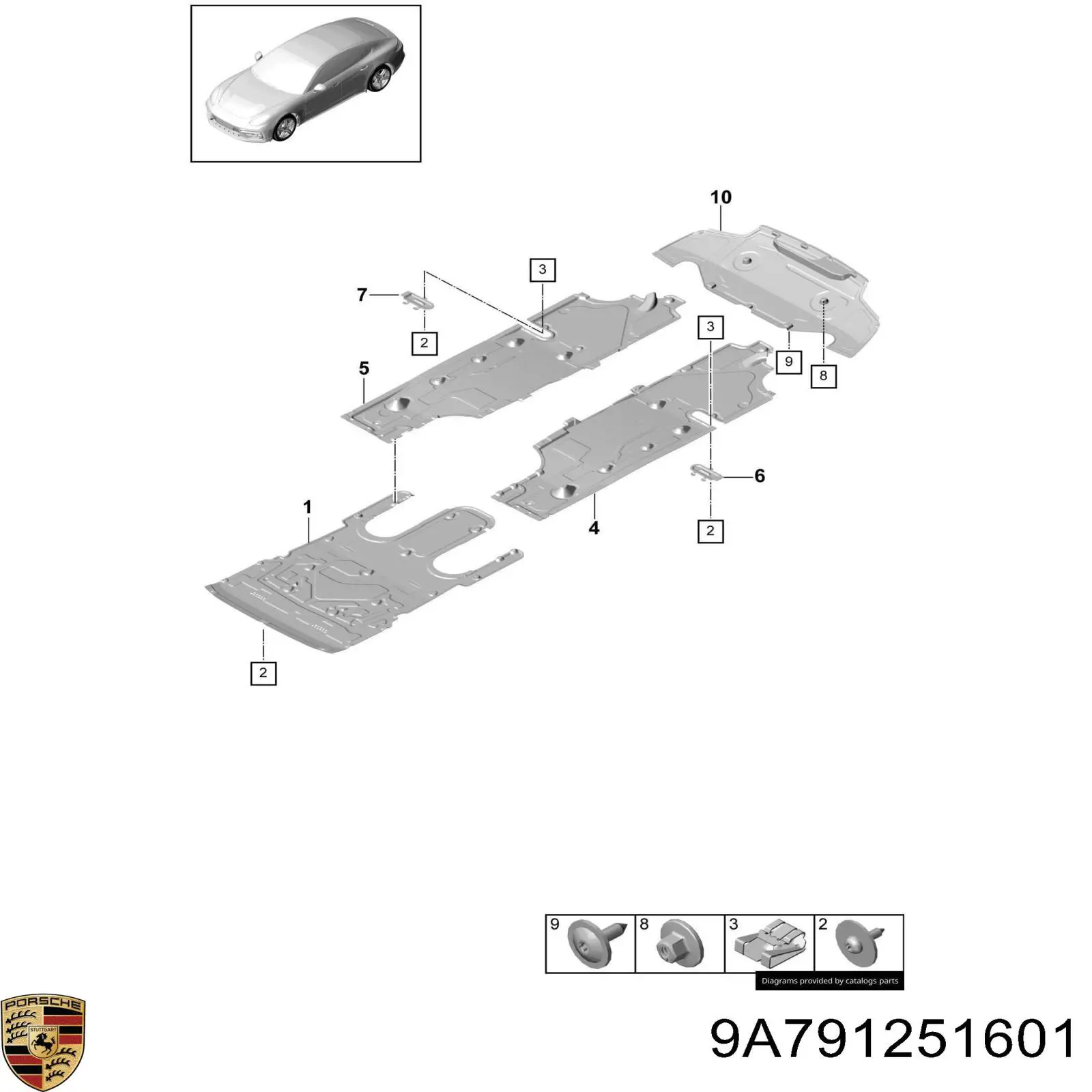  9A791251601 Porsche