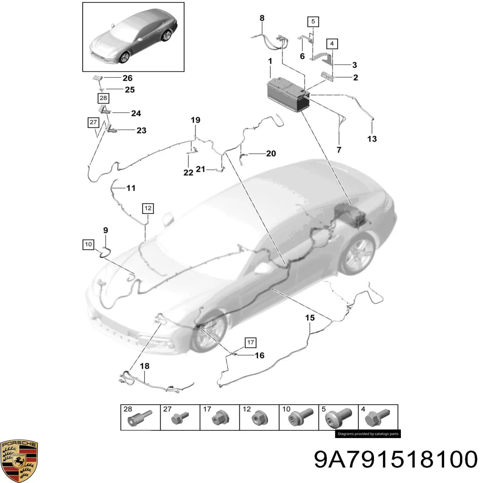 9A791518100 Porsche 