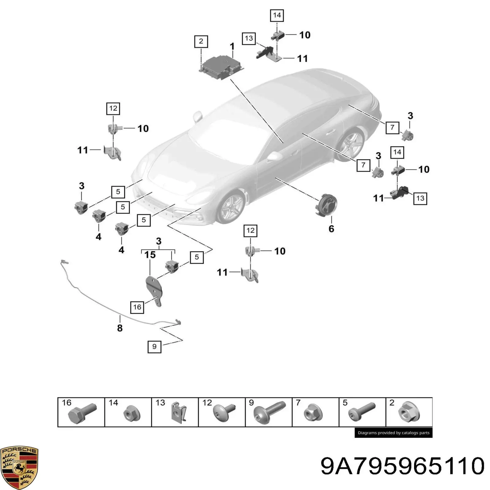  Porsche 9A795965110 ціна, від 192.52 USD
