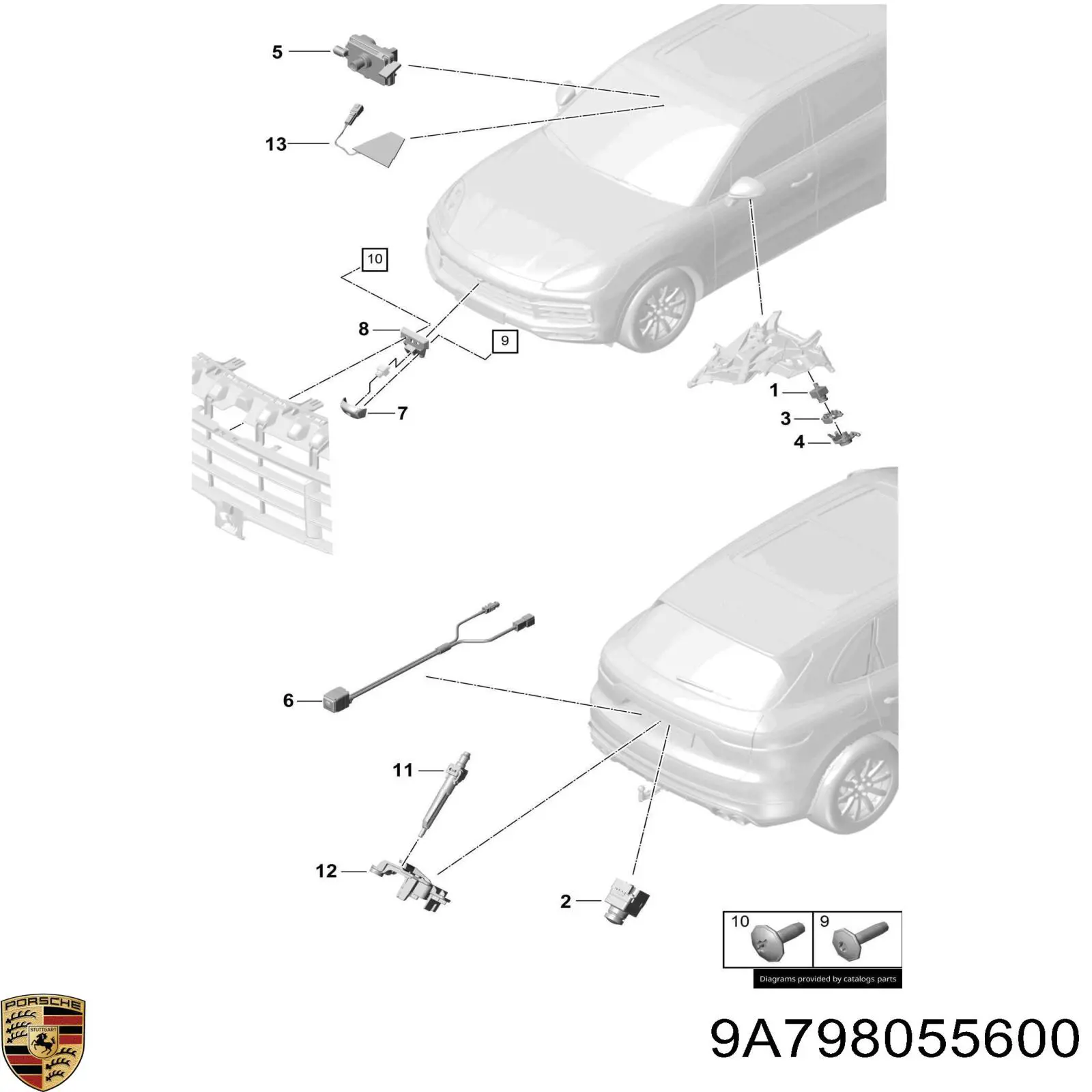 9A798055600 Porsche 