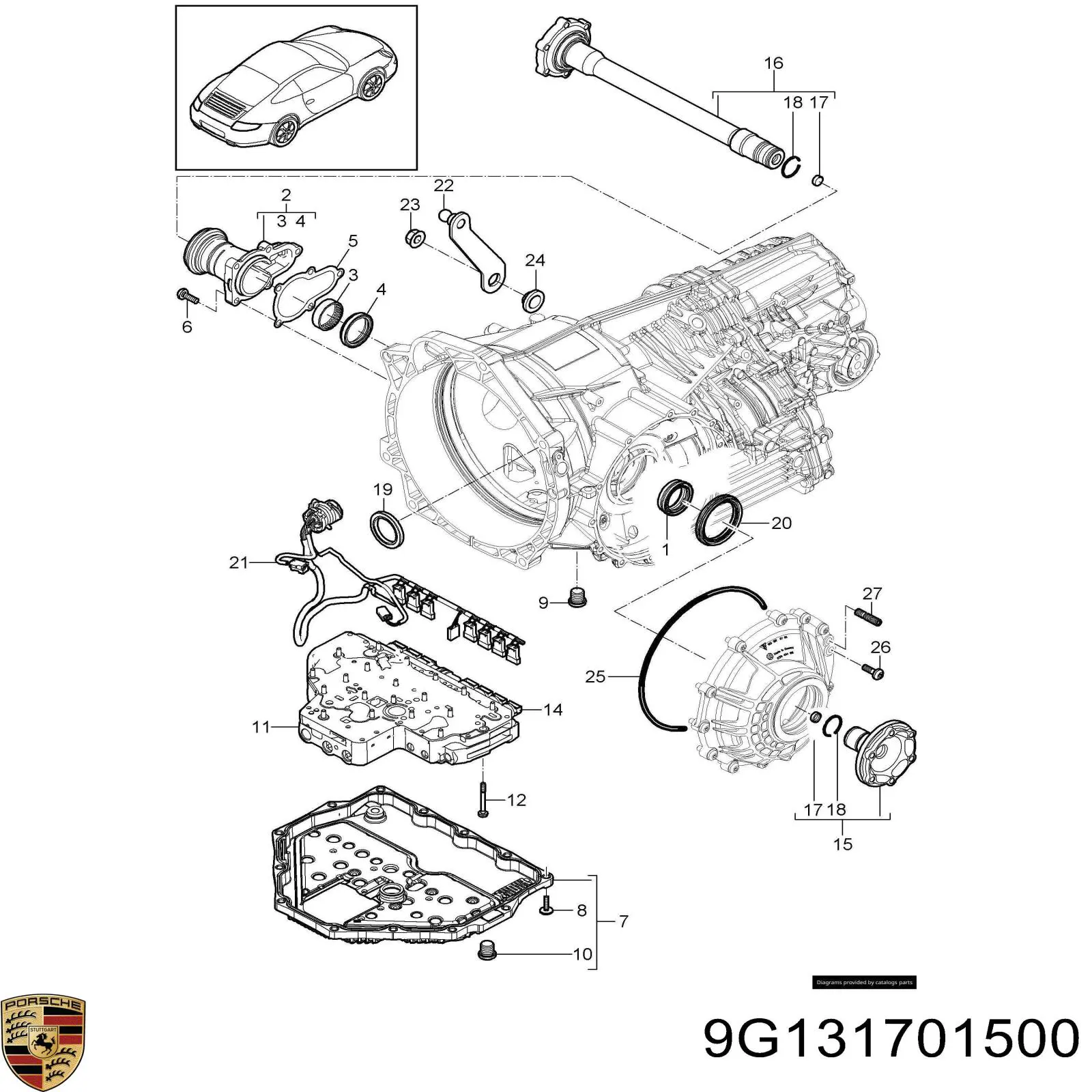9G131701500 Porsche 