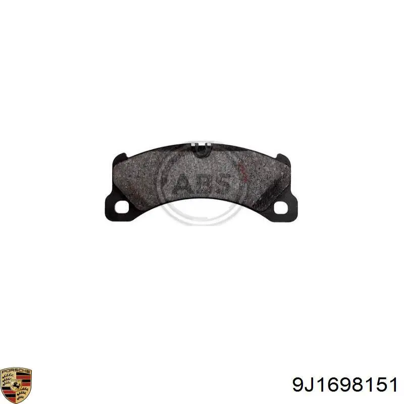 Гальмівні колодки Porsche 9J1698151 ціна, від 71.33 USD