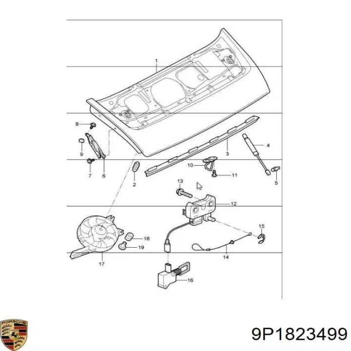 Купити 9P1823499 Porsche 