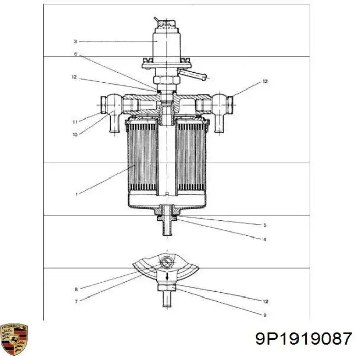  Porsche 9P1919087B ціна, від 291.40 USD