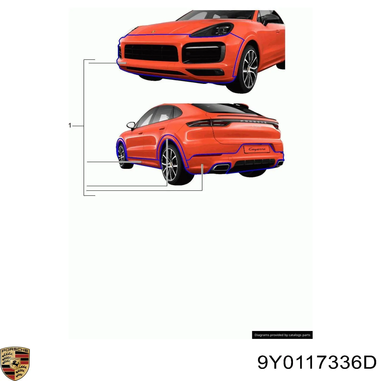 Купити 9Y0117336D Porsche 