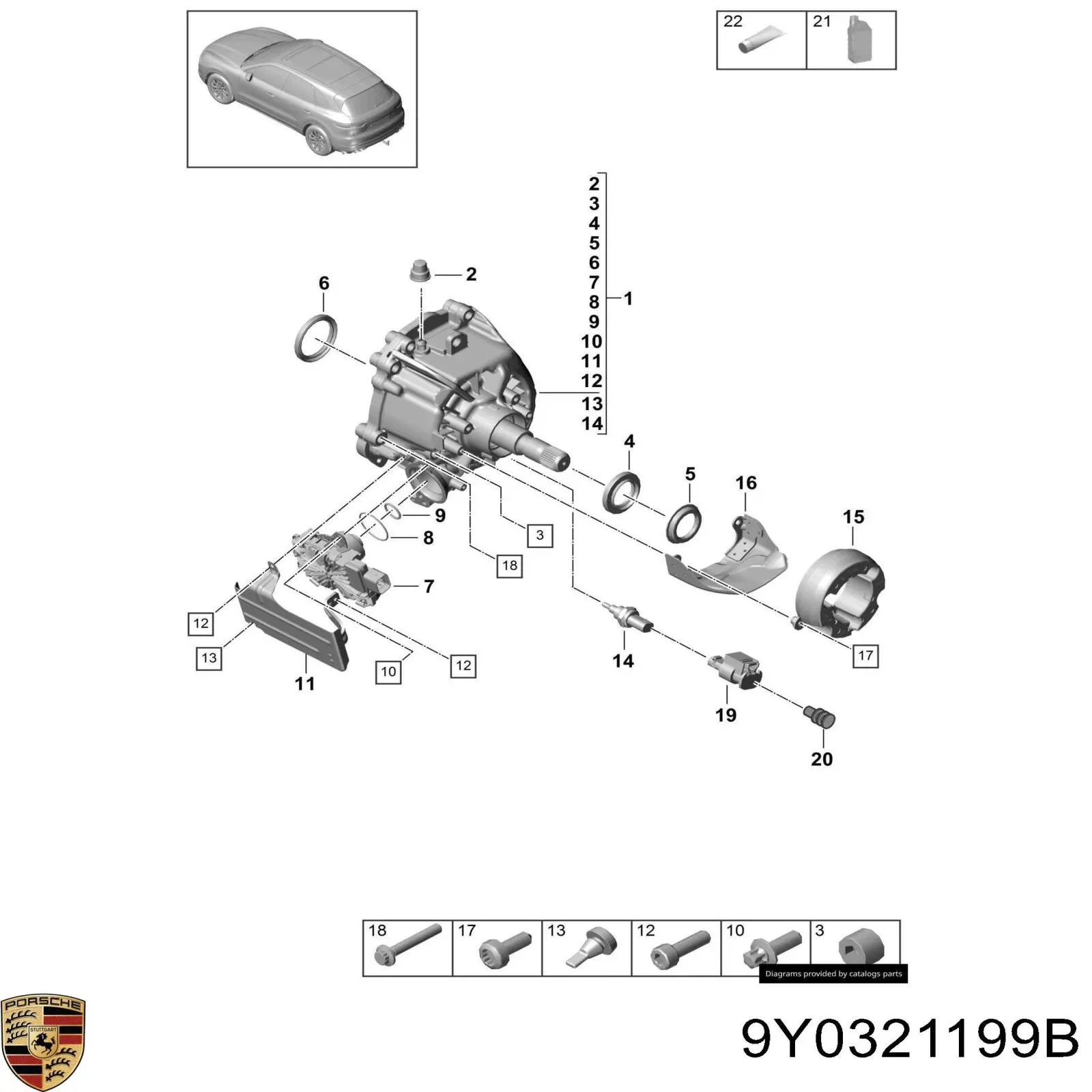  Porsche 9Y0321199B ціна, від 26.11 USD