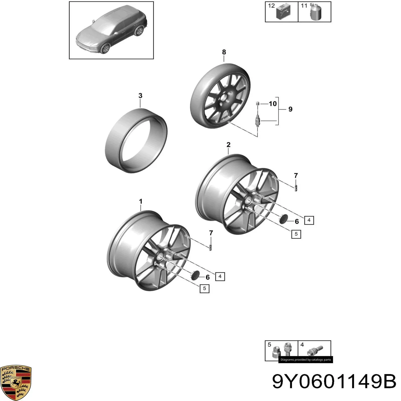  9Y0601149B Porsche