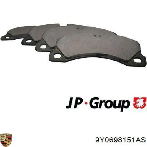 Купити 9Y0698151AS Porsche Колодки гальмівні передні, дискові