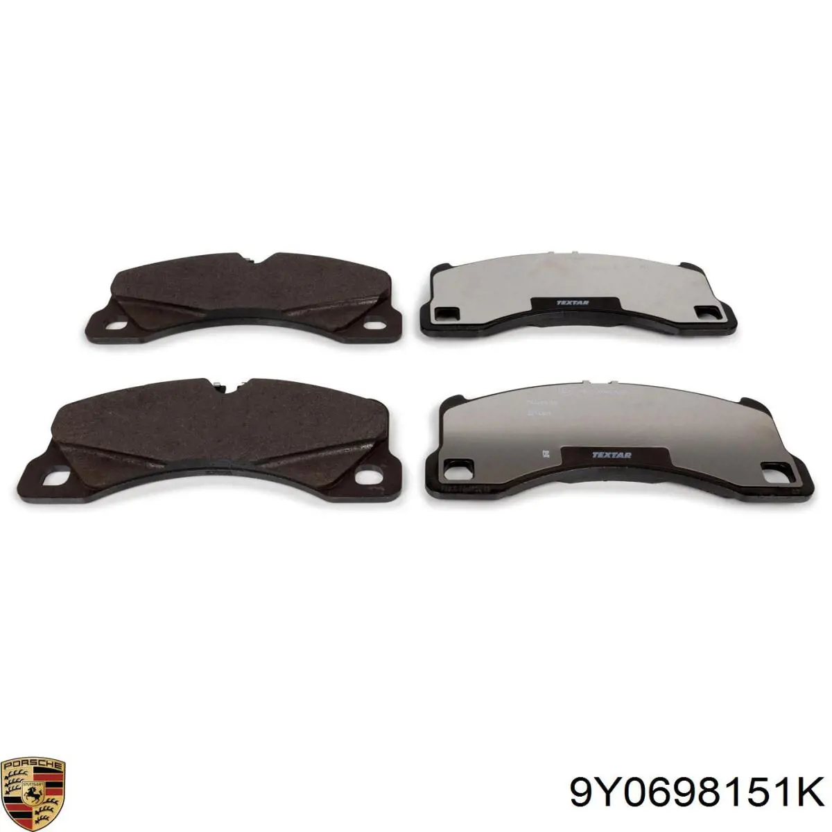 Гальмівні колодки Porsche 9Y0698151K ціна, від 59.89 USD