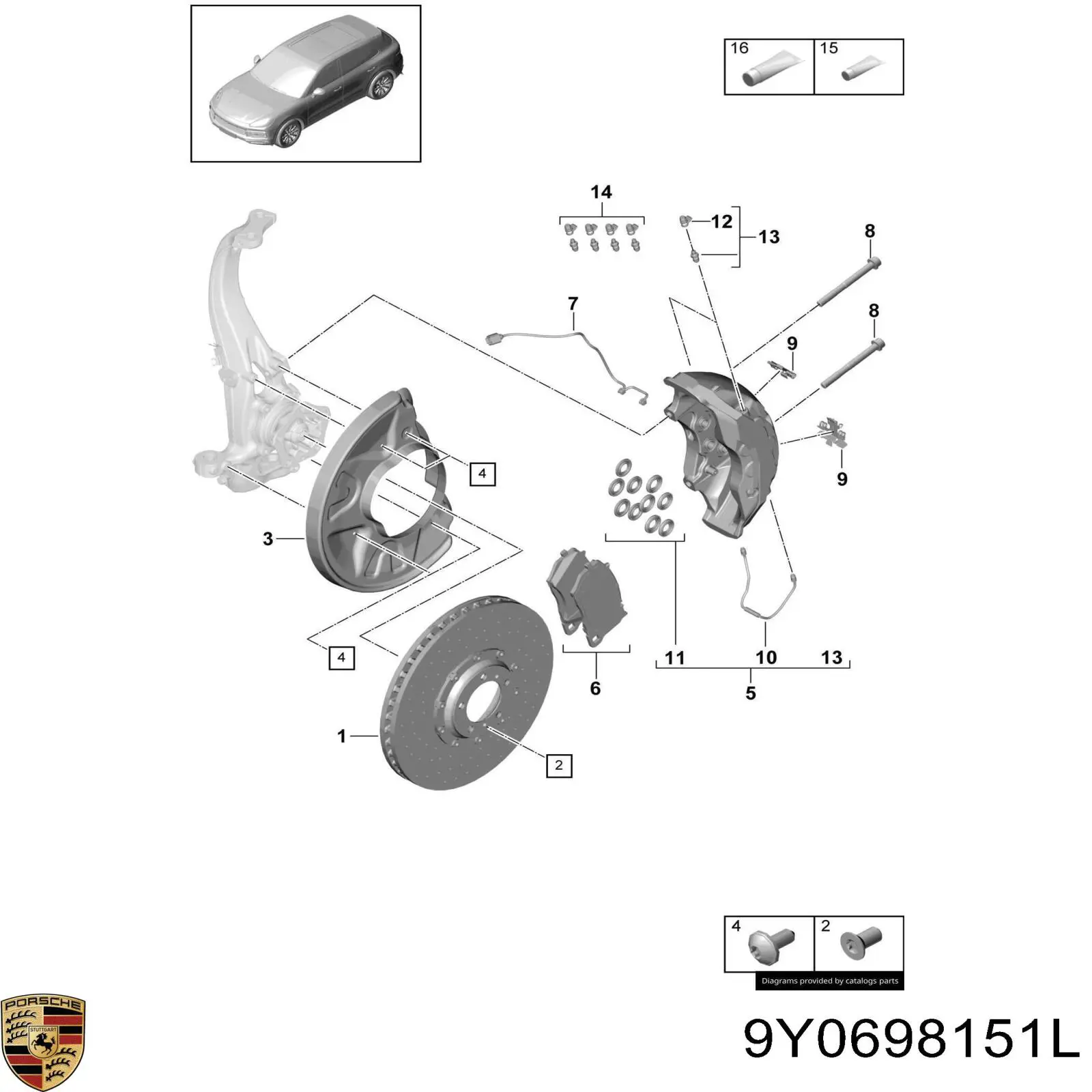  9Y0698151AC Porsche