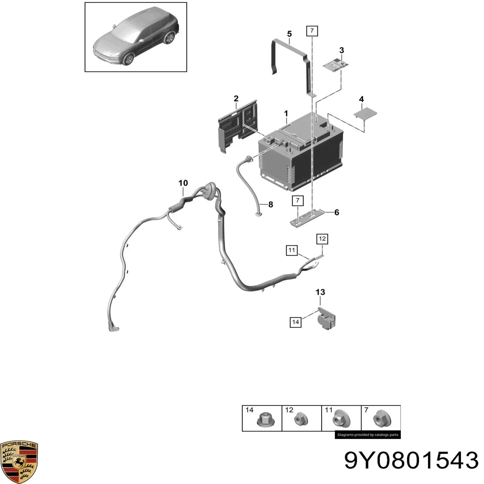 9Y0801543 Porsche 