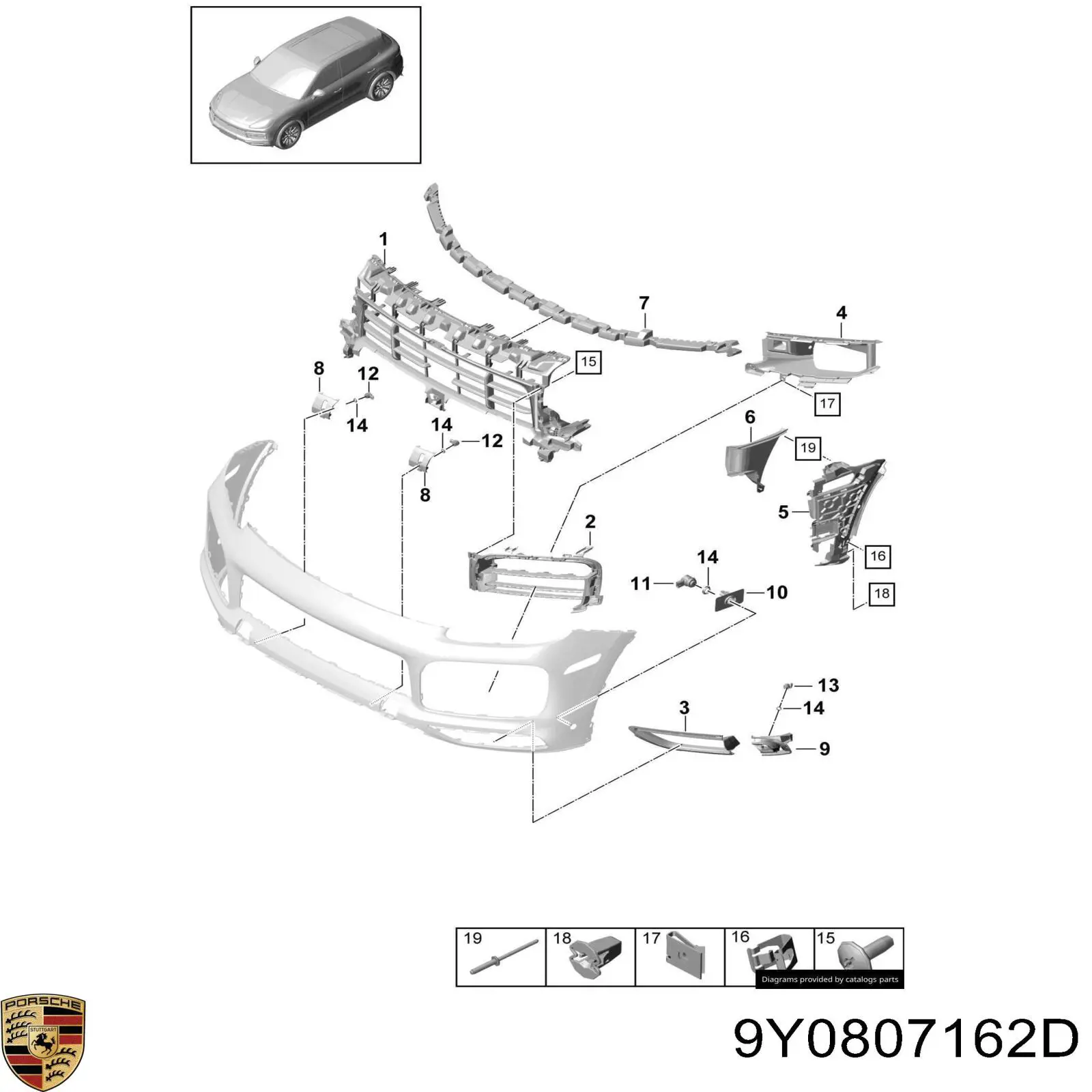 Купити 9Y0807162D Porsche 